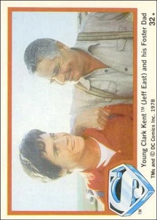 Superman (Movie) Series 1 (Base Set) card 32 Young Clark Kent (Jeff East) and his Foster Dad