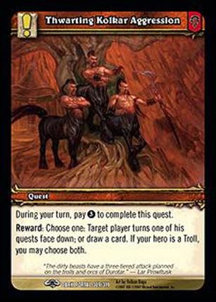 World of Warcraft: Through the Dark Portal (Base Set) card 309 Thwarting Kolkar Aggression