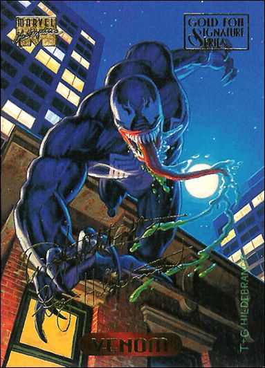 1994 Marvel Masterpieces (Gold-Foil Signature Parallel Base Set) card 131 Venom