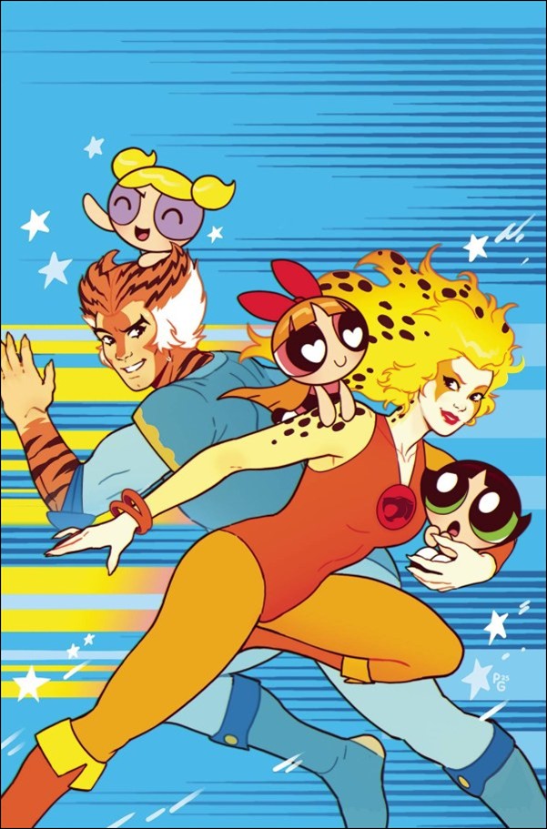 ThunderCats / The Powerpuff Girls issue 3-F Paulina Ganucheau Metal Virgin Cover