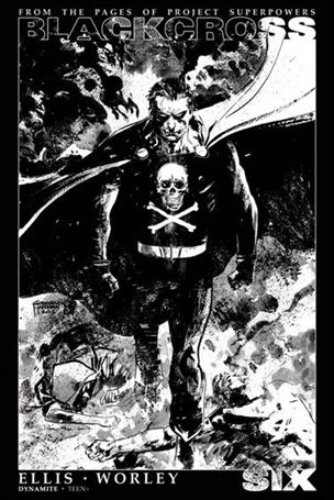 Project Superpowers: Blackcross issue 6-G Gabriel Hardman 1:35 Black & White Cover