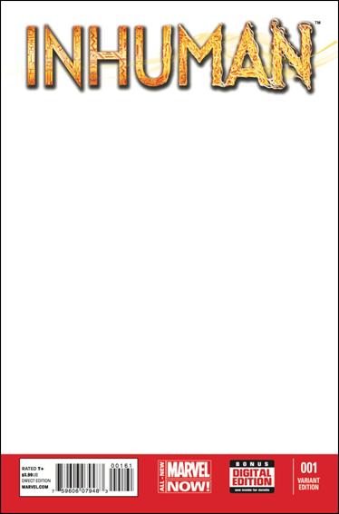 Inhuman issue 1-F Blank/Sketch Cover