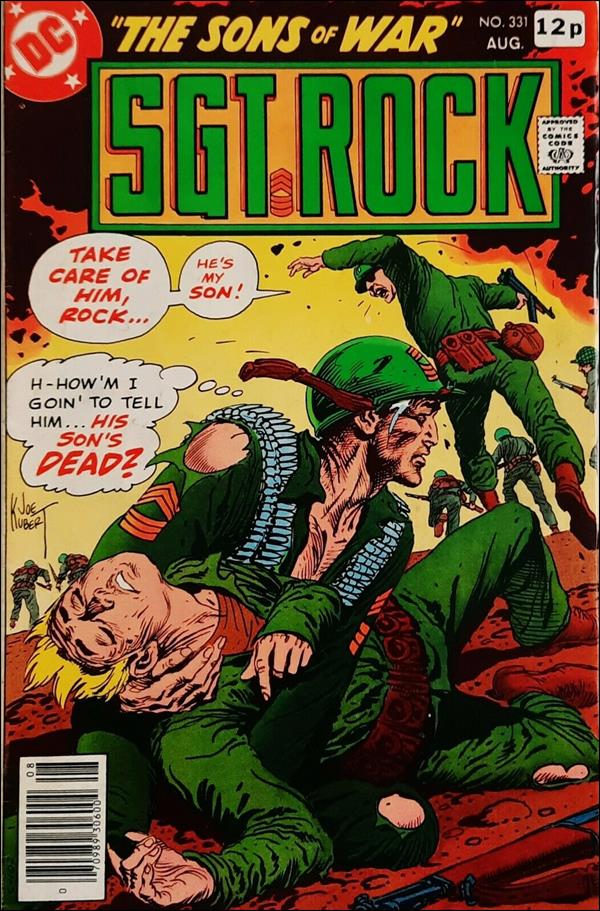 Sgt. Rock (1977) issue 331-B UK Price Cover