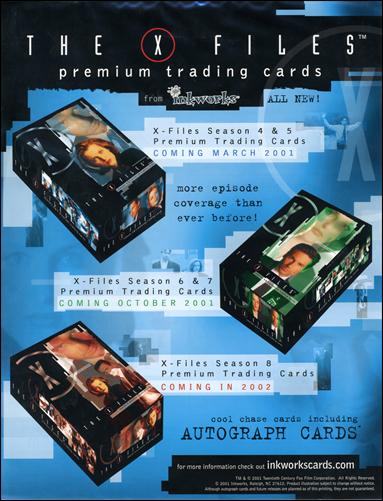 X-Files: Seasons 4 & 5 card 7 Dealer Sell Sheet