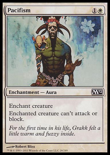 Magic the Gathering: 2012 Core Set (Base Set) card 28 Pacifism