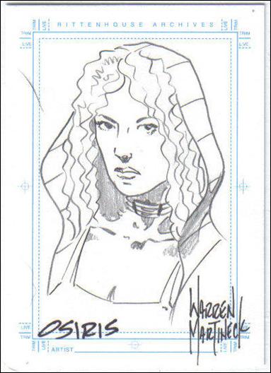 Stargate SG-1: Season 5 (Sketch Subset) card No Number k Osiris 1/250