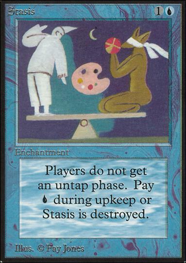 Magic the Gathering: Limited Edition Alpha (Base Set) card 80 Stasis