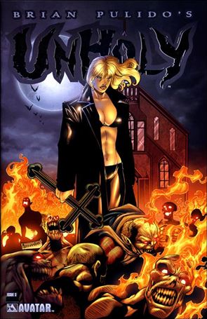 Brian Pulido's Unholy issue 3-X Platimum Foil Edition 1/650 - Unbagged