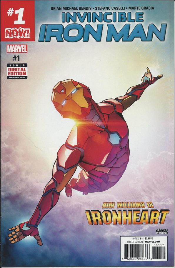 Invincible Iron Man (2017) issue 1-I Stefano Caselli Cover (2nd Printing)