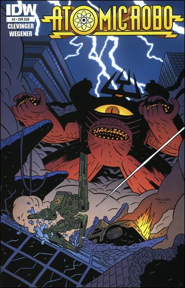 Atomic Robo and the Ring of Fire issue 3-B Andrew MacLean & Michael Spicer Subscription Cover