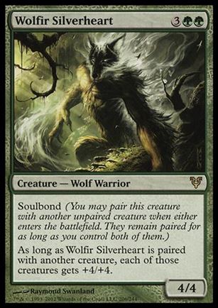 Magic the Gathering: Avacyn Restored (Base Set) card 206 Wolfir Silverheart