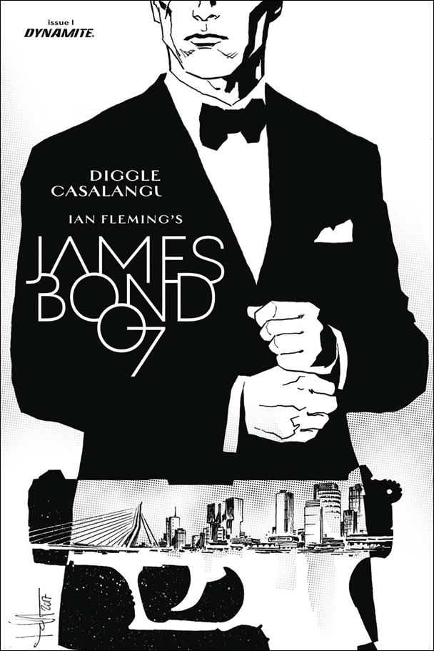 James Bond: Kill Chain issue 1-E Luca Casalanguida 1:20 Black and White Cover