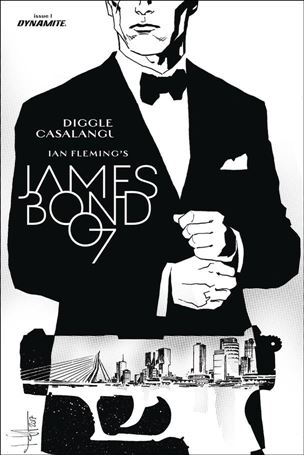 James Bond: Kill Chain issue 1-E Luca Casalanguida 1:20 Black and White Cover