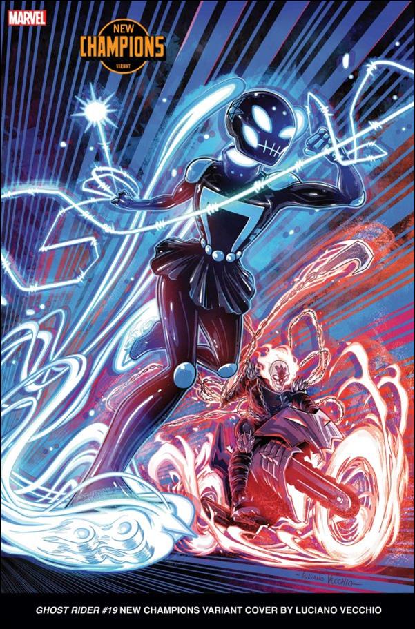 Ghost Rider (2022) issue 19-B Luciano Vecchio New Champions Cover