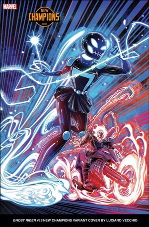 Ghost Rider (2022) issue 19-B Luciano Vecchio New Champions Cover