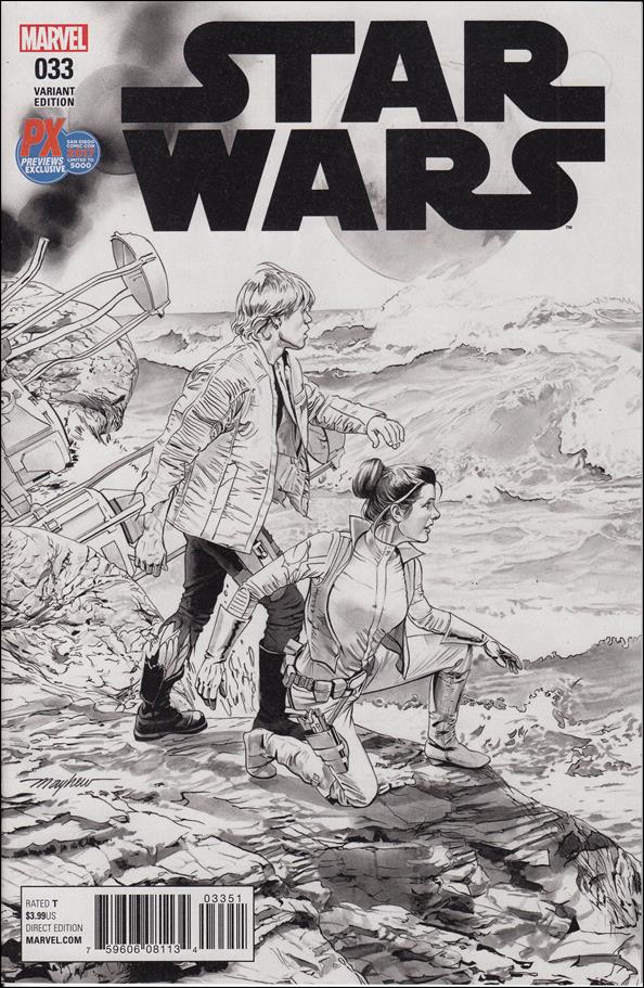 Star Wars (2015) issue 33-D Mike Mayhew B\W SDCC PX Exclusive Cover 1/5000