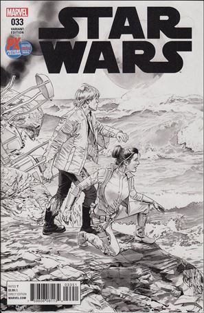 Star Wars (2015) issue 33-D Mike Mayhew B\W SDCC PX Exclusive Cover 1/5000
