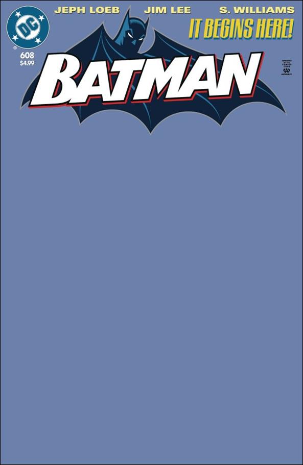 Batman (1940) issue 608-N Facsimile Edition (2025) Blank/Sketch Stock Cover