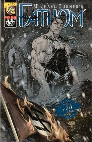 Fathom (1998) issue 1/2-F DF Wizard Blue Foil Cover (Signed M. Turner) 1/99
