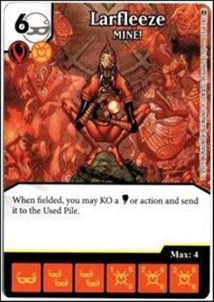 DC Comics Dice Masters War of Light card 119 Larfleeze: MINE!