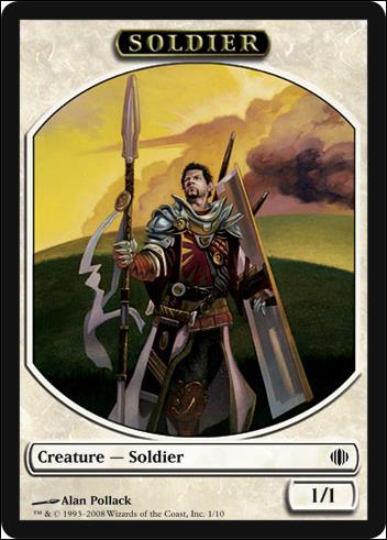 Magic the Gathering: Shards of Alara (Token Subset) card 1 Soldier