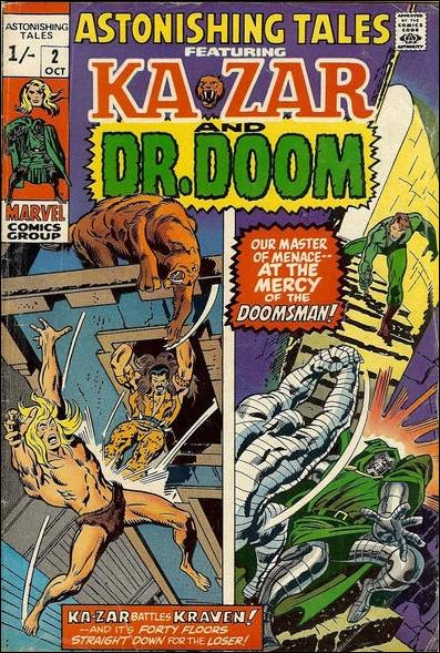 Astonishing Tales (1970) issue 2-B UK Price Cover