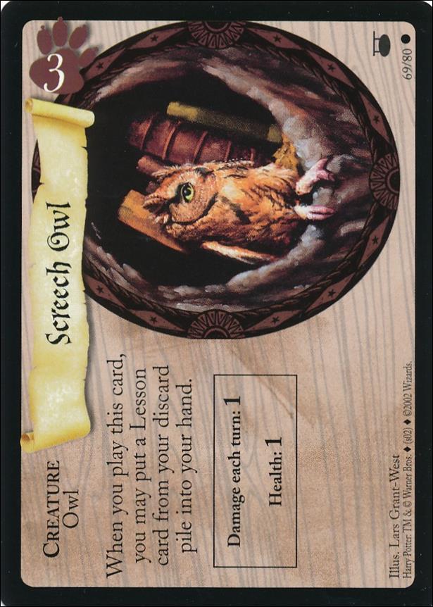 Harry Potter: Diagon Alley (Base Set) card 69 Screech Owl
