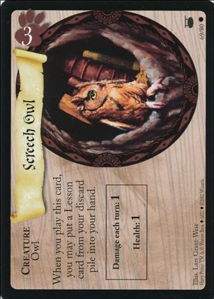 Harry Potter: Diagon Alley (Base Set) card 69 Screech Owl