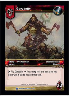 World of Warcraft: Heroes of Azeroth (Oversized Hero Subset) card 9 Gorebelly