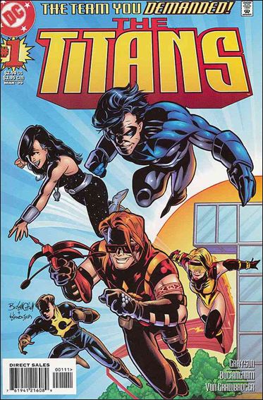 Titans (1999) issue 1 Left Side Cover
