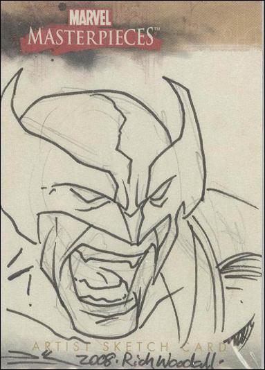 2008 Marvel Masterpieces: Series 2 (Sketch Card Subset) card RW Rich Woodall 1/1050