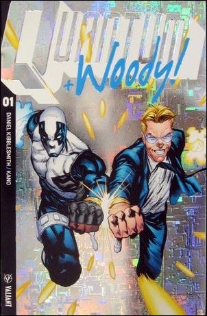 Quantum & Woody (2017) issue 1-BB Geoff Shaw “Sensational Circuit Board" Foil Cover