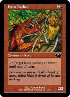 Magic the Gathering: Planeshift (Base Set) card 64 Kavu Recluse