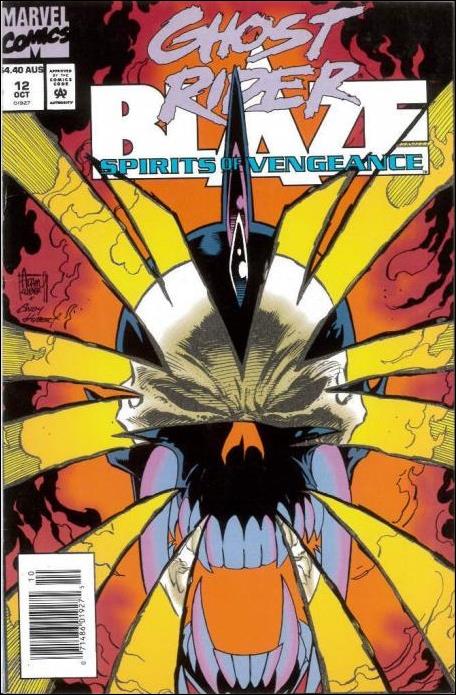 Ghost Rider/Blaze: Spirits of Vengeance issue 12-C Australian Price Cover