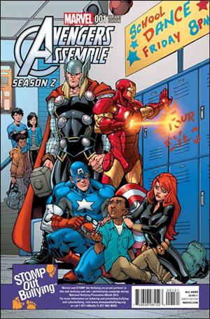 Marvel Universe Avengers Assemble Season 2 issue 1-B Todd Nauck Stomp Out Bullying Cover