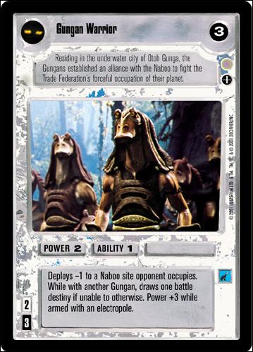 Star Wars: Coruscant Limited (Base Set) card 96 Gungan Warrior