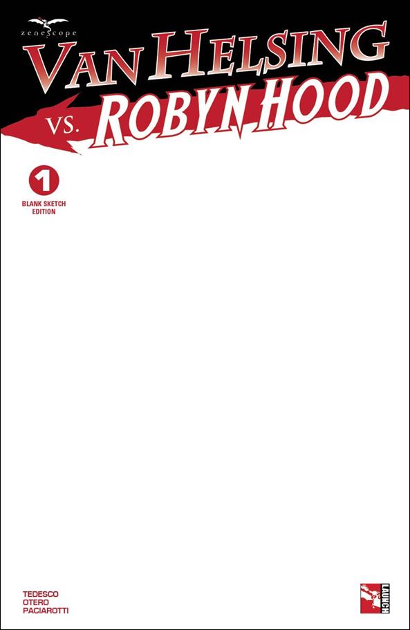 Van Helsing vs Robyn Hood issue 1-E Blank/Sketch Cover