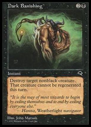 Magic the Gathering: Tempest (Base Set) card 117 Dark Banishing