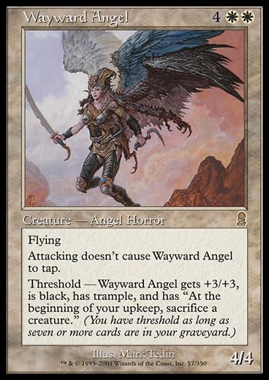 Magic the Gathering: Odyssey (Base Set) card 57 Wayward Angel