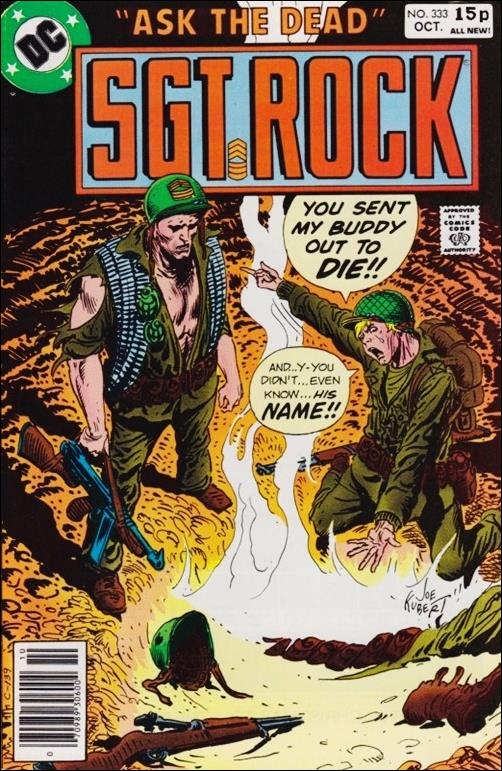 Sgt. Rock (1977) issue 333-B UK Price Cover