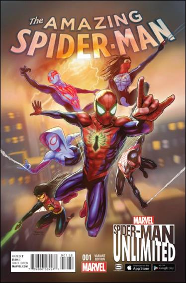 Amazing Spider-Man (2015) issue 1-B Trevor Cook 1:10 Spider-Man Unlimited Cover