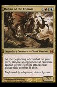 Magic the Gathering: Commander (Base Set) card 221 Ruhan of the Fomori