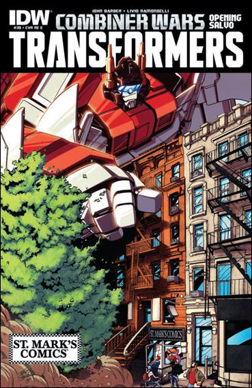 Transformers (2014) issue 39-H Travis Sengaus St. Mark's Comics Cover