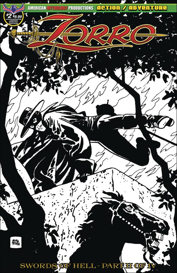 Zorro: Swords of Hell issue 2-C Alex Toth Limited Edition Cover