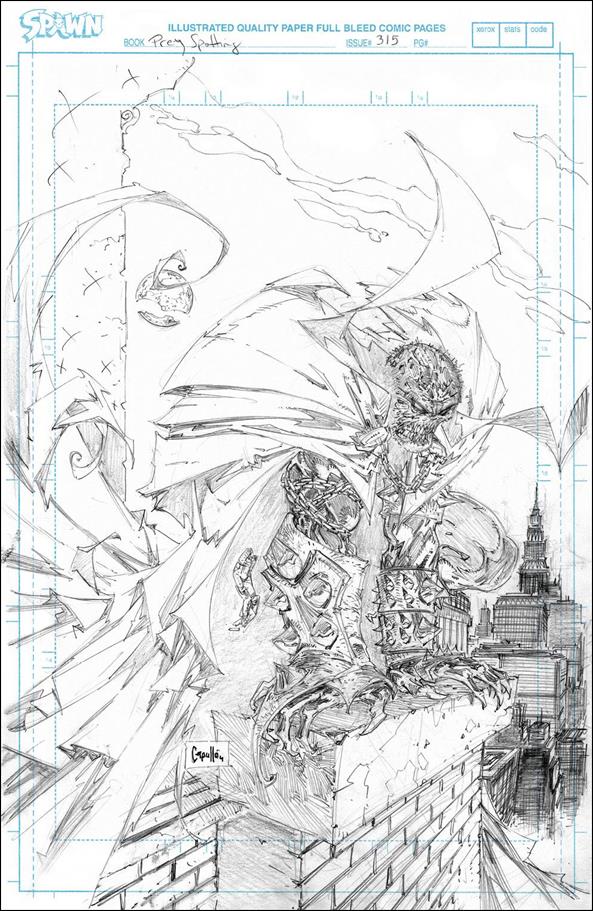 Spawn issue 315-E Greg Capullo 1:50 Sketch Cover