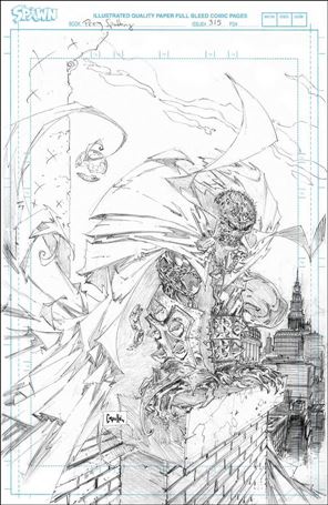 Spawn issue 315-E Greg Capullo 1:50 Sketch Cover