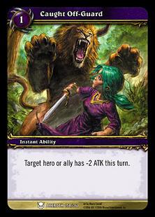 World of Warcraft: Heroes of Azeroth (Base Set) card 158 Caught Off-Guard