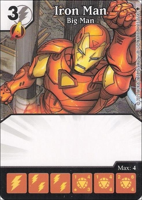 Marvel Dice Masters Age of Ultron  card 13 Iron Man: Big Man