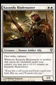 Magic The Gathering: Zendikar (Base Set) card 16 Kazandu Blademaster