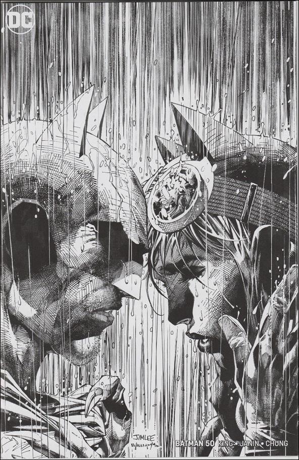 Batman (2016) issue 50-L Jim Lee Retailer Inked Retailer Cover